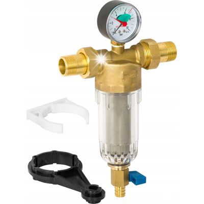 Diamond Filtr Do Wody Mechaniczny Samoczyszczący Z Manometrem 1' Dn25 Z Płukaniem Diamond Filtr Do Wody Mechaniczny Samoczyszczący Z Manometrem 1' Dn25 Z Płukaniem