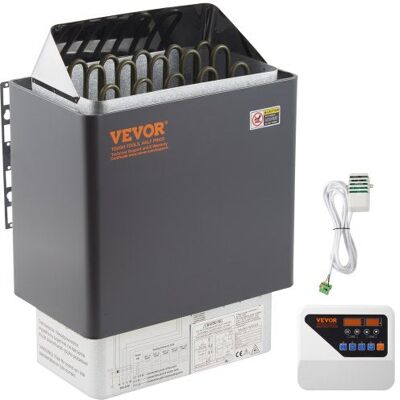 Vevor 9KW Stal Nierdzewna Grzejnik do Sauny - Zewnętrzny Sterownik - SPA Domowe Vevor 9KW Stal Nierdzewna Grzejnik do Sauny - Zewnętrzny Sterownik - SPA Domowe