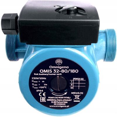 Omnigena Omis 32-80/180 Pompa Obiegowamocna Wydajna 245w 3biegowa +śr Omnigena Omis 32-80/180 Pompa Obiegowamocna Wydajna 245w 3biegowa +śr