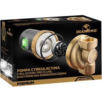 Diamond Pompa Pompka Cyrkulacyjna Elektroniczna Energooszczędna Do Cwu Ciepłej Wody Diamond Pompa Pompka Cyrkulacyjna Elektroniczna Energooszczędna Do Cwu Ciepłej Wody