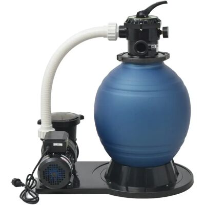 vidaXL Pompa Z Filtrem Piaskowym Mwgroup, Niebieska, 1000 W, 16800 L/h vidaXL Pompa Z Filtrem Piaskowym Mwgroup, Niebieska, 1000 W, 16800 L/h