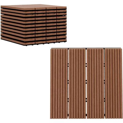 No name Zestaw 11 Płytek Ogrodowych Do Basenu 30x30x2,2cm Do Klikania Ogródek Balkon Basen Hdpe Jasny Brąz No name Zestaw 11 Płytek Ogrodowych Do Basenu 30x30x2,2cm Do Klikania Ogródek Balkon Basen Hdpe Jasny Brąz