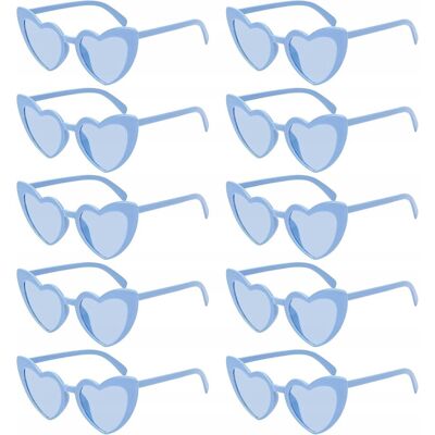 Inny producent OKULARY SERCE NIEBIESKIE X10 ZESTAW OKULARÓW KOCIE OKO VINTAGE RETRO 10-PAK Inny producent OKULARY SERCE NIEBIESKIE X10 ZESTAW OKULARÓW KOCIE OKO VINTAGE RETRO 10-PAK