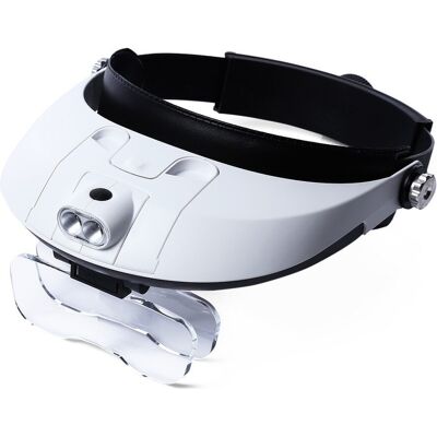 Inny producent Okulary Powiększające Do Czytania Szkło Lupa Jubilerska 6x Mg81001-G 2x Led Inny producent Okulary Powiększające Do Czytania Szkło Lupa Jubilerska 6x Mg81001-G 2x Led