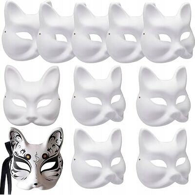 inna (Inny) 10x MASKA NA TWARZ DLA KOTA THERIAN HALLOWEEN MASKI KOT LIS MALOWANIE DIY inna (Inny) 10x MASKA NA TWARZ DLA KOTA THERIAN HALLOWEEN MASKI KOT LIS MALOWANIE DIY