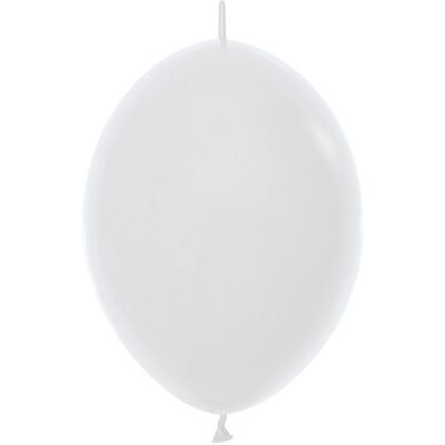 Sempertex Balony Z Łącznikiem, Białe White 30cm, 50szt. Sempertex Balony Z Łącznikiem, Białe White 30cm, 50szt.