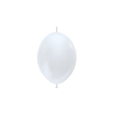 Sempertex Balony Z Łącznikiem Perłowe, Białe, Pearl White, 30cm, 50szt. Sempertex Balony Z Łącznikiem Perłowe, Białe, Pearl White, 30cm, 50szt.