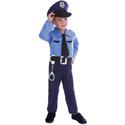 Ciao Kostium Chłopięcy Poliziotto Con Muscoli Bambino (Taglia 3-4 Anni), Niebieski, Lata Ciao Kostium Chłopięcy Poliziotto Con Muscoli Bambino (Taglia 3-4 Anni), Niebieski, Lata