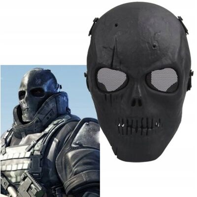 inna (Inny) Czarna maska-sh helmet RESTEQ do airsoftu i motocykli na Halloween inna (Inny) Czarna maska-sh helmet RESTEQ do airsoftu i motocykli na Halloween