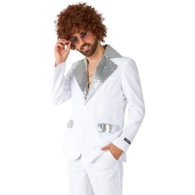 OppoSuits Garnitur Męski Disco Biały Suitmeister -S OppoSuits Garnitur Męski Disco Biały Suitmeister -S