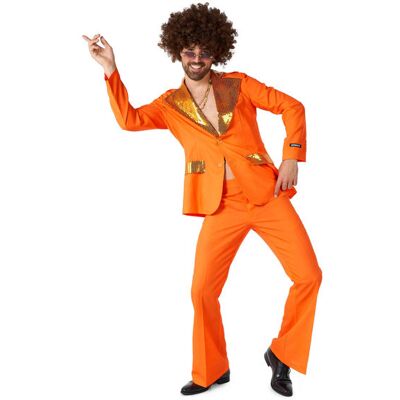 Suitmeister Disco Dude - Garnitur z rozkloszowanymi spodniami i cekinowym żakietem Suitmeister Disco Dude - Garnitur z rozkloszowanymi spodniami i cekinowym żakietem