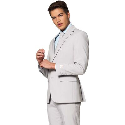 Garnitur Męski Jasny Szary Opposuits -52 Garnitur Męski Jasny Szary Opposuits -52