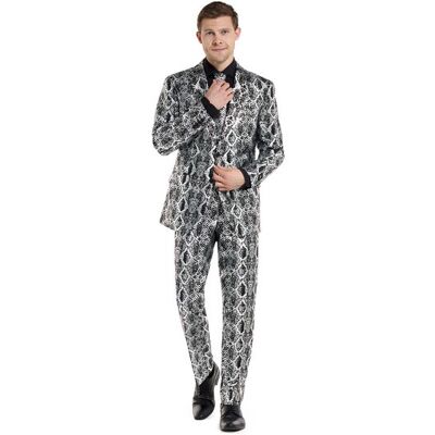 Garnitur Męski Srebrny Wąż Opposuits-48 Garnitur Męski Srebrny Wąż Opposuits-48