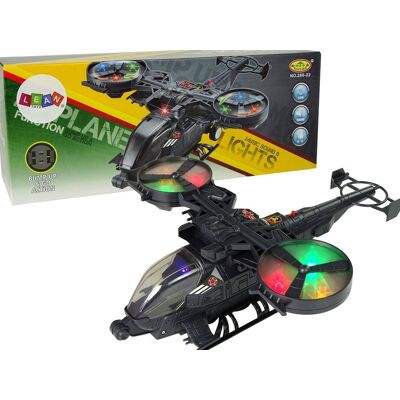 Lean Toys Helikopter Wojskowy Ogromne Skrzydła Światła Dźwięk + Naklejki Wojskowe Lean Toys Helikopter Wojskowy Ogromne Skrzydła Światła Dźwięk + Naklejki Wojskowe