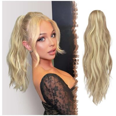 Inny producent Koński ogon klips doczepiane Treska Peruka damska Długi 63cm Mieszany Blond Inny producent Koński ogon klips doczepiane Treska Peruka damska Długi 63cm Mieszany Blond