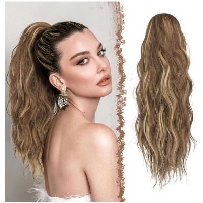 Inny producent Koński ogon na wsuwki doczepiane Treska Peruka 45cm Jasnobrązowy blond Inny producent Koński ogon na wsuwki doczepiane Treska Peruka 45cm Jasnobrązowy blond