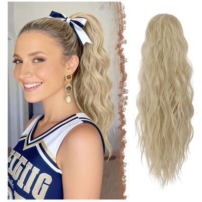 Inny producent Koński ogon na wsuwki doczepiane Treska Peruka damska 45 cm Popielaty Blond Inny producent Koński ogon na wsuwki doczepiane Treska Peruka damska 45 cm Popielaty Blond