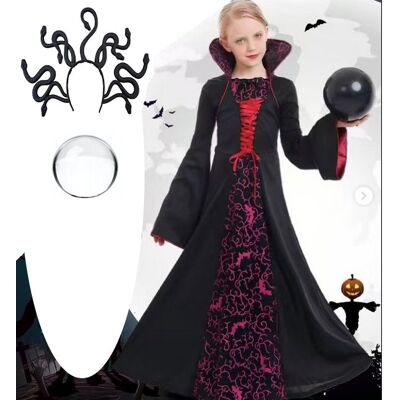 ALTERA KOSTIUM COSPLAY KRÓLOWA WĘŻY MEDUZA GORGONA SZKLANA KULA +OPASKA KOBRA r140 ALTERA KOSTIUM COSPLAY KRÓLOWA WĘŻY MEDUZA GORGONA SZKLANA KULA +OPASKA KOBRA r140