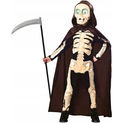 AMSCAN Kostium Kostucha Żniwiarz Szkieletor Halloween 4-5 lat 104-110 cm AMSCAN Kostium Kostucha Żniwiarz Szkieletor Halloween 4-5 lat 104-110 cm