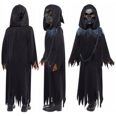 AMSCAN Kostium Kostucha Żniwiarz Upiór Zjawa Halloween 8-10 lat 128-140 cm AMSCAN Kostium Kostucha Żniwiarz Upiór Zjawa Halloween 8-10 lat 128-140 cm