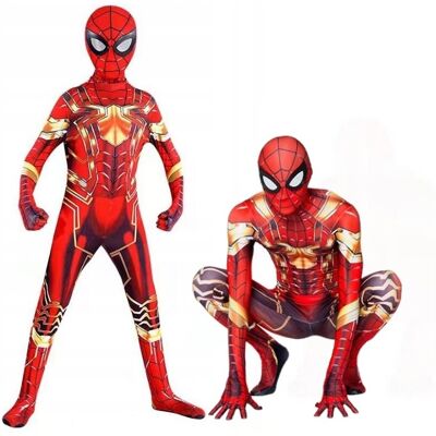 Hopki Kostium strój spider stalowy czerwony pająk bal karnawał 152 / 158 cm Hopki Kostium strój spider stalowy czerwony pająk bal karnawał 152 / 158 cm