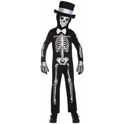 AMSCAN Kostium Szkieletor Kościotrup w Kapeluszu Halloween 10-12 lat 140-152 cm AMSCAN Kostium Szkieletor Kościotrup w Kapeluszu Halloween 10-12 lat 140-152 cm