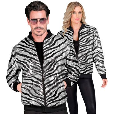 Bomber Fashion Prążkowany Dorośli z Paillettes - Odzież Bomber Fashion Prążkowany Dorośli z Paillettes - Odzież
