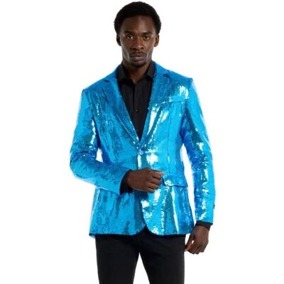 OppoSuits Marynarka Męska Niebieska Cekiny Suitmeister -S OppoSuits Marynarka Męska Niebieska Cekiny Suitmeister -S
