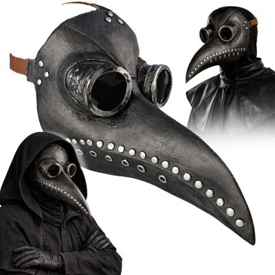 Hopki Maska Doktor Plagi Dżuma Kruk Lekarz Zarazy Przebranie Halloween Czarna Hopki Maska Doktor Plagi Dżuma Kruk Lekarz Zarazy Przebranie Halloween Czarna