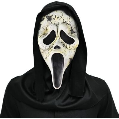 Inny producent Maska Ghostface Lateksowa z Kapturem Przebranie Halloween Krzyk Cosplay Inny producent Maska Ghostface Lateksowa z Kapturem Przebranie Halloween Krzyk Cosplay