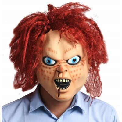 inna (Inny) MASKA HALLOWEEN REALISTYCZNA STRASZNA LALECZKA CHUCKY HORROR NA IMPREZĘ inna (Inny) MASKA HALLOWEEN REALISTYCZNA STRASZNA LALECZKA CHUCKY HORROR NA IMPREZĘ
