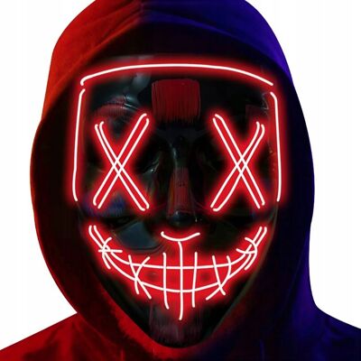 Inny producent Maska LED Halloween Świecąca Przebranie Impreza Karnawał The Purge Inny producent Maska LED Halloween Świecąca Przebranie Impreza Karnawał The Purge