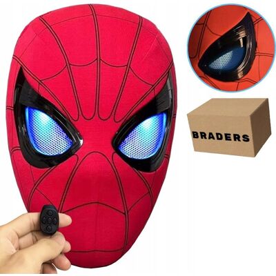 Maska Spider-Man Ruchome Świecące Oczy LED Sterowanie Pierścieniem Braders Maska Spider-Man Ruchome Świecące Oczy LED Sterowanie Pierścieniem Braders