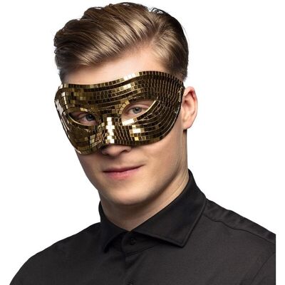 Boland Maska wenecka Disco, złota Boland Maska wenecka Disco, złota