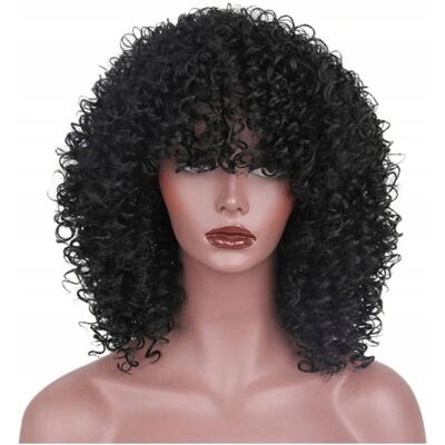 DKM PERUKA AFRO LOKI KRĘCONE COSPLAY GLAM ROCK CZARNA DKM PERUKA AFRO LOKI KRĘCONE COSPLAY GLAM ROCK CZARNA