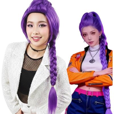 del-sol Peruka anime cosplay fioletowa stylizacja Rumi del-sol Peruka anime cosplay fioletowa stylizacja Rumi
