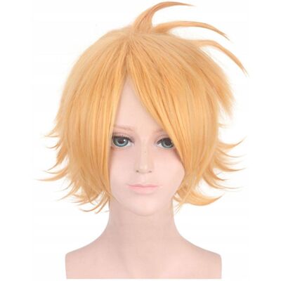 Luvu Peruka blond anime cosplay Kaminari Denki manga Luvu Peruka blond anime cosplay Kaminari Denki manga