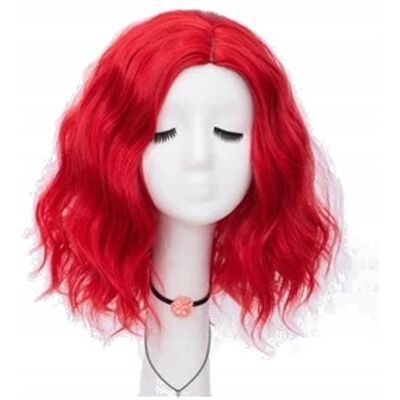 DKM Peruka cosplay 40 cm bob glam rock ciemny czerwony DKM Peruka cosplay 40 cm bob glam rock ciemny czerwony