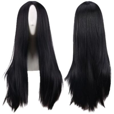 Hopki Peruka Czarna Dziecięca Asha Wig Życzenie Włosy Długie Strój Przebranie Hopki Peruka Czarna Dziecięca Asha Wig Życzenie Włosy Długie Strój Przebranie