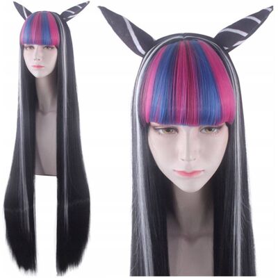 Luvu Peruka długa Ibuki Mioda Danganronpa cosplay Luvu Peruka długa Ibuki Mioda Danganronpa cosplay