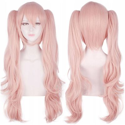 Peruka długa różowa cosplay Enoshima Junko Danganronpa anime Peruka długa różowa cosplay Enoshima Junko Danganronpa anime