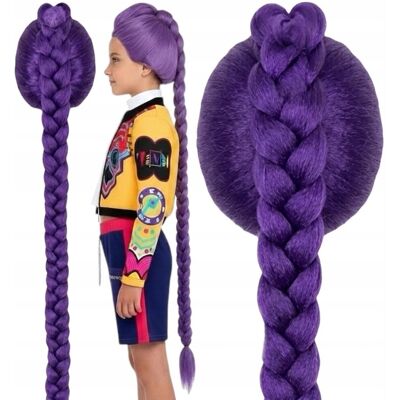 Inny producent Peruka fioletowa KPop włosy Rumi 110cm PEŁNA gęsta długi warkocz Premium Inny producent Peruka fioletowa KPop włosy Rumi 110cm PEŁNA gęsta długi warkocz Premium