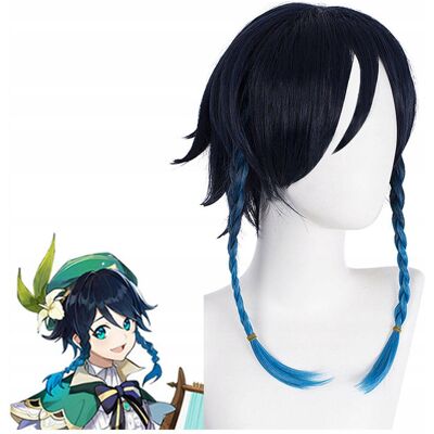 Luvu Peruka Genshin Impact Venti warkocze anime Luvu Peruka Genshin Impact Venti warkocze anime
