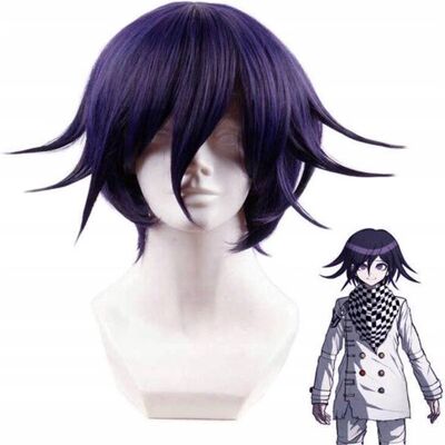 Luvu Peruka krótka granatowa Ouma Kokichi Danganronpa V3 cosplay Luvu Peruka krótka granatowa Ouma Kokichi Danganronpa V3 cosplay
