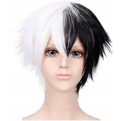 Luvu Peruka krótka Monokuma Danganronpa cosplay Luvu Peruka krótka Monokuma Danganronpa cosplay