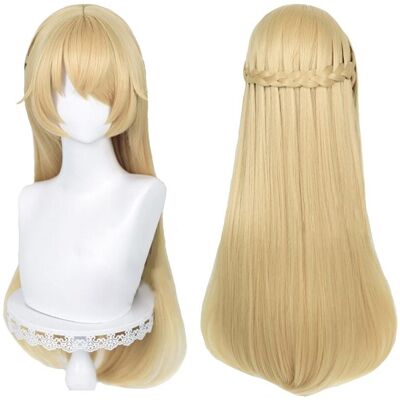 Hopki Peruka Włosy Fischl Kostium Anime Cosplay 80 cm Hopki Peruka Włosy Fischl Kostium Anime Cosplay 80 cm