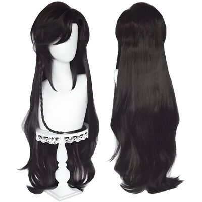 Hopki Peruka Włosy Hua Cheng Kostium Anime Cosplay 90 cm Hopki Peruka Włosy Hua Cheng Kostium Anime Cosplay 90 cm