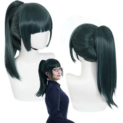 Hopki Peruka Włosy Wig Maki Zenin Jujutsu Kaisen Anime Manga Cosplay 50 Cm Hopki Peruka Włosy Wig Maki Zenin Jujutsu Kaisen Anime Manga Cosplay 50 Cm