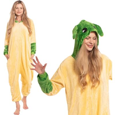 NIKCORP Piżama Damska Kombinezon Kigurumi Onesie Star Wars Yoda Żółty 165-175 Cm L NIKCORP Piżama Damska Kombinezon Kigurumi Onesie Star Wars Yoda Żółty 165-175 Cm L