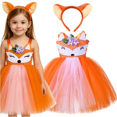 Labello Przebranie Lisek Tutu Tiulowa Sukienka Dla Dziewczynki Na Bal I Halloween L Labello Przebranie Lisek Tutu Tiulowa Sukienka Dla Dziewczynki Na Bal I Halloween L